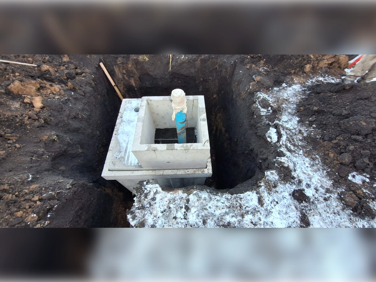 Кессон для частного дома с обслуживаемой горловиной